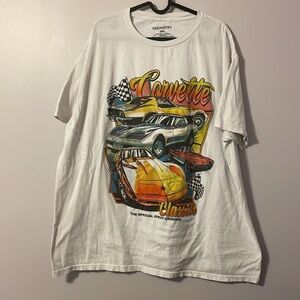 Chemistry White Corvette Classics Chevy Originals Graphic T-shirt size 2XL
